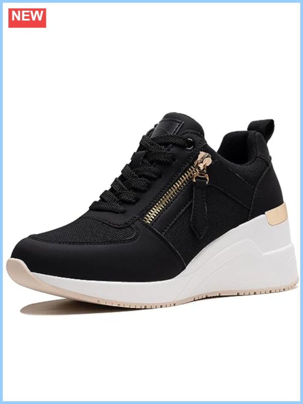 Wedge Sneakers for Women Platform Tennis Shoes Breathable Knit Lightweight